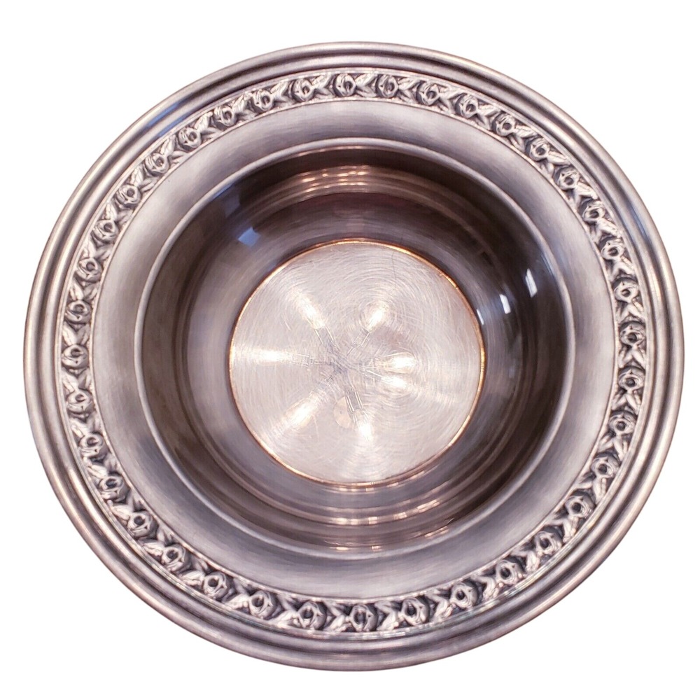 Vintage‎ Reed and Barton Classic Rose 10" Silver Plated Serving Bowl #1204